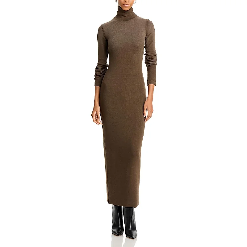 Boutique Dress Online Verona Womens Modal Blend Turtleneck Maxi Dress