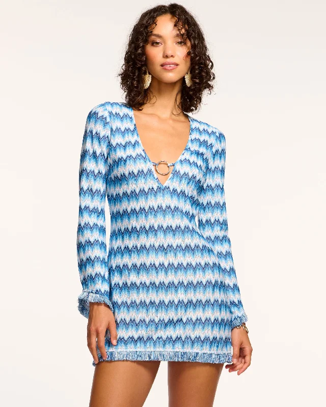 Athleisure Wear Promotion Zig Zag Cassie Coverup Mini Dress