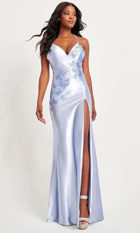 Special Occasion Wear Faviana 11053 - Beaded Butterfly V-Neck Prom Gown