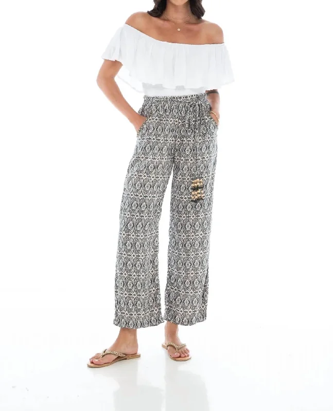 Quick Grab Deals Ikat Pants In Grey