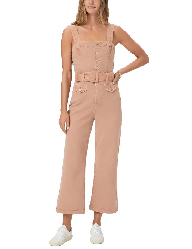 Vibrant Femme Fashion Anessa Jumpsuit In Vintage Dried Rose