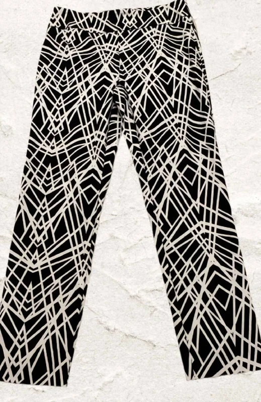 Evening Elegance Pants In Black/white