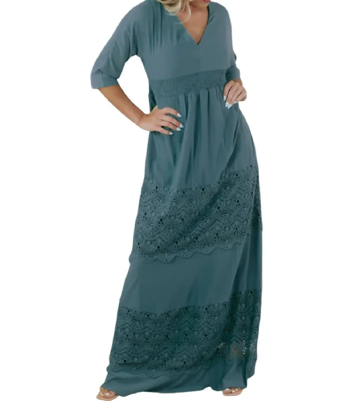 Chic & Cozy Apparel Something Timeless Maxi Dress In Green