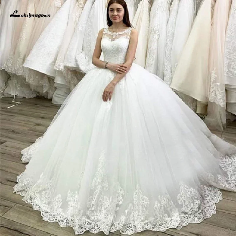 Casual Chic Roycebridal Dubai White Bridal Ball Gown Wedding Dress Floral Turkey