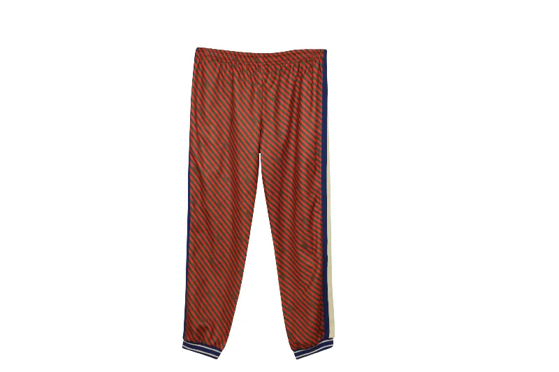 Athleisure Wear Promotion Gucci Diagonal Stripe Track Pants in Red Polyester