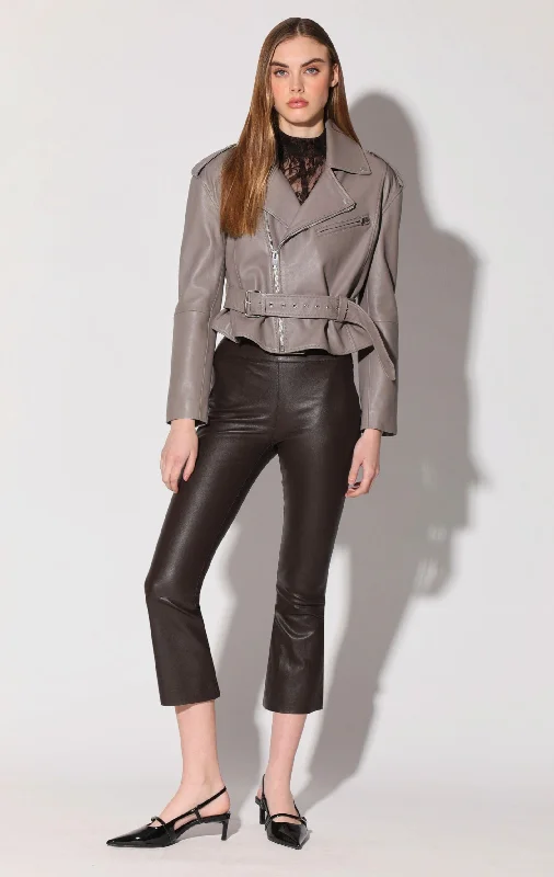 Explore What's New Luisa Pant, Mocha - Stretch Leather