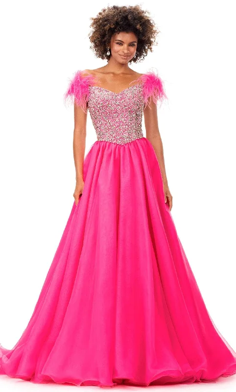 Mega Sale Ashley Lauren 11314 - Tulle Skirt Semi-Ballgown