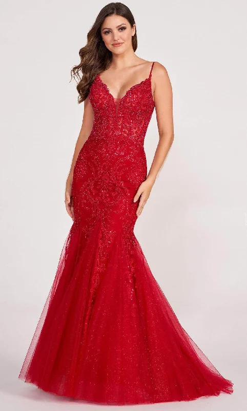 Buy More, Save More Ellie Wilde EW34033 - Beaded Lace Mermaid Evening Gown