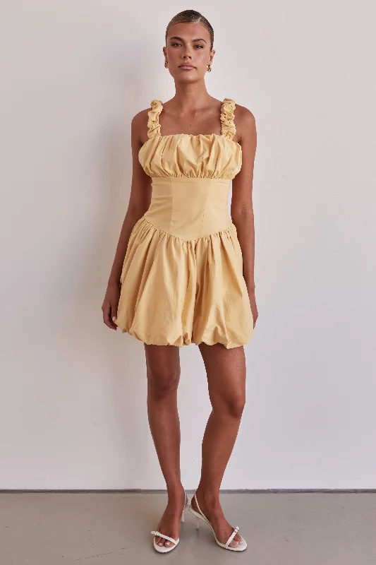 Exclusive Sale Guinevere Mini Dress (Yellow)