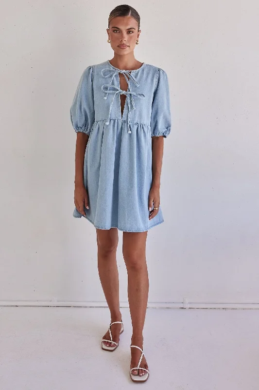 Limited Styles Dulcie Mini Dress (Light Blue)