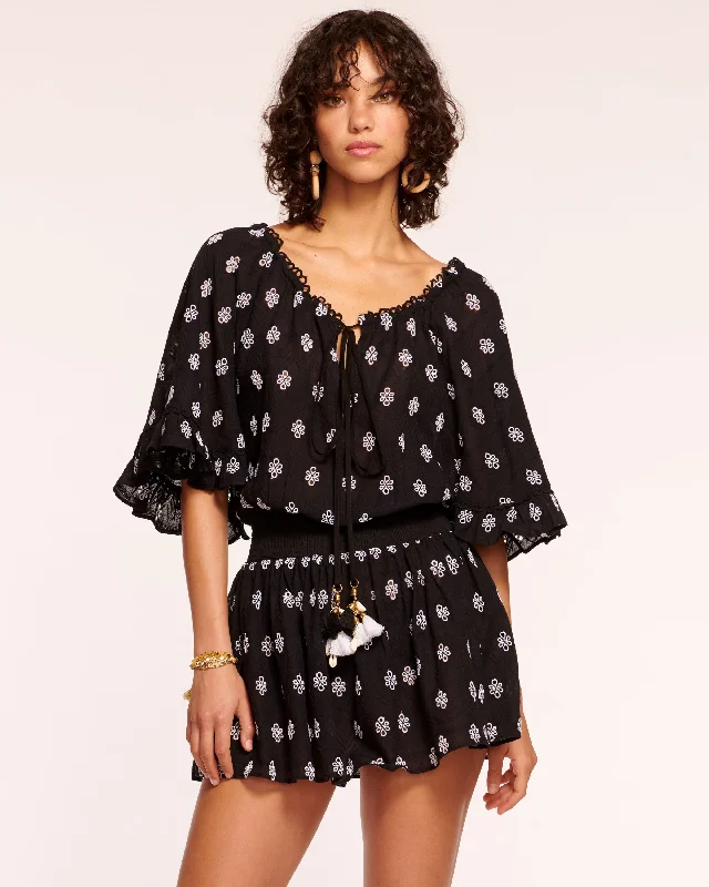 Special Offer Tena Eyelet Coverup Mini Dress