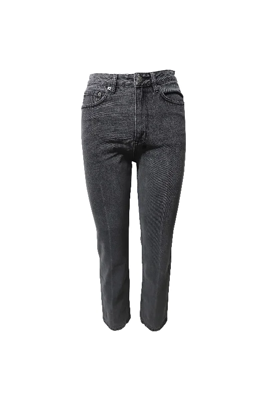 Must Haves Ksubi Straight-Leg Jeans in Grey Cotton Denim