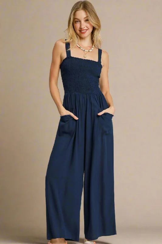 Fresh Styles, Fresh Deals Navy Drift Jumpsuit