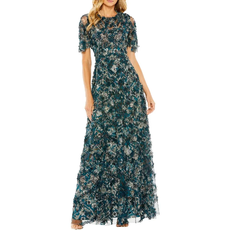 Flash Sale Event Plus Womens Printed Special Occasion Maxi Dress