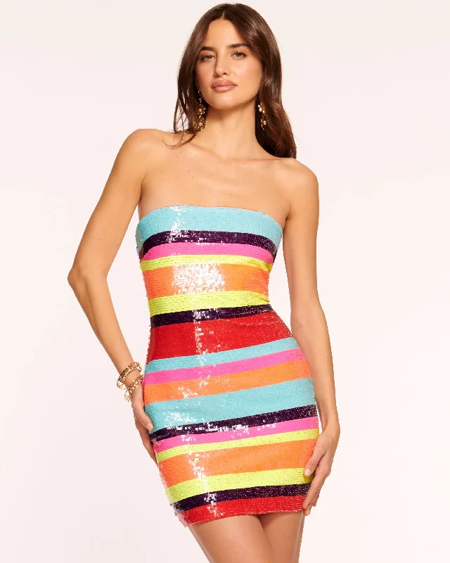 Unleash Your Style Winnie Sequin Strapless Mini Dress