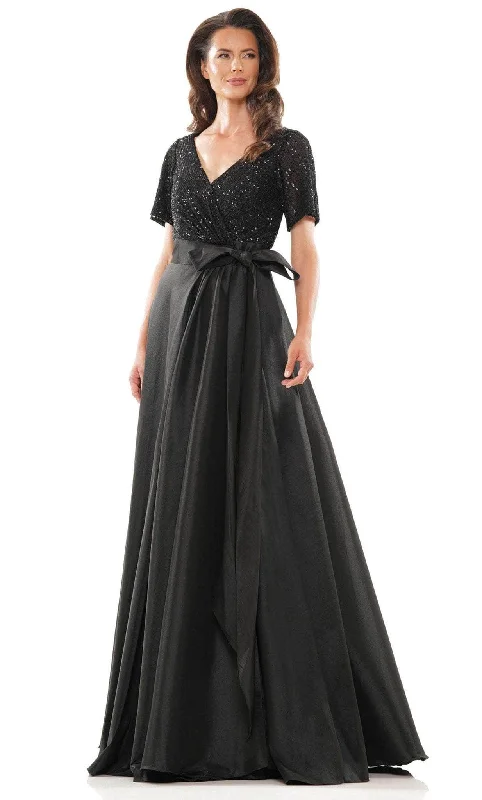 Vintage Style Clothing Sale Colors Dress M316 - Sequined V-Neck Taffeta Formal Gown