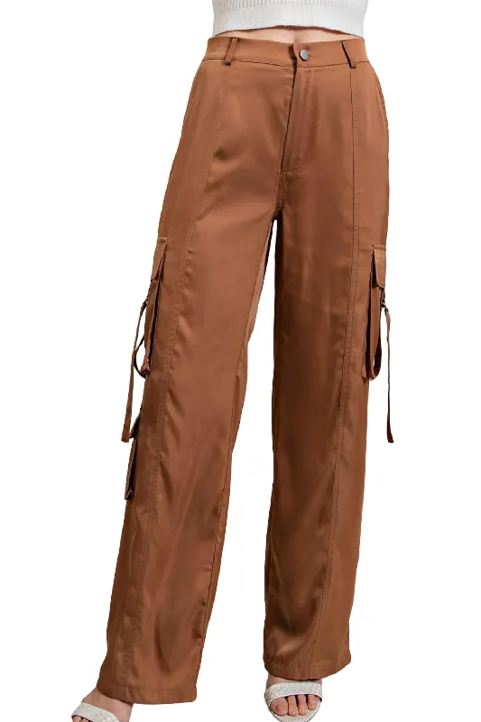 Stylish Basics I Want It All Cargo Pants In Coco