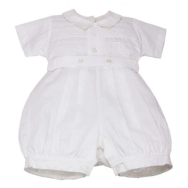 Chic Trends For The Fashion Savvy Karela Kids White Pique Bubble Romper