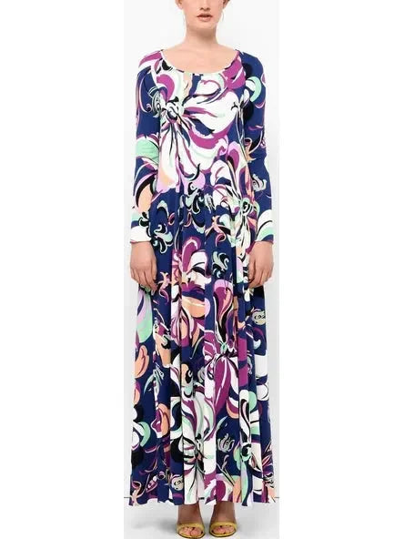 Break Fashion Norms Long Floral Print Dress