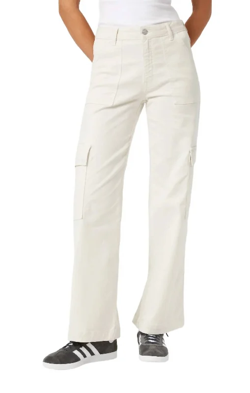 Trendy Threads Alva Luxe Twill Pants In White