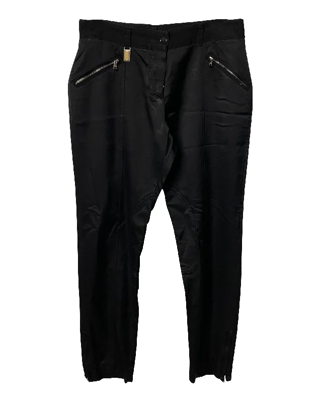 Hot Deals Dolce & Gabbana Zip Pocket Jeans in Black Polyester