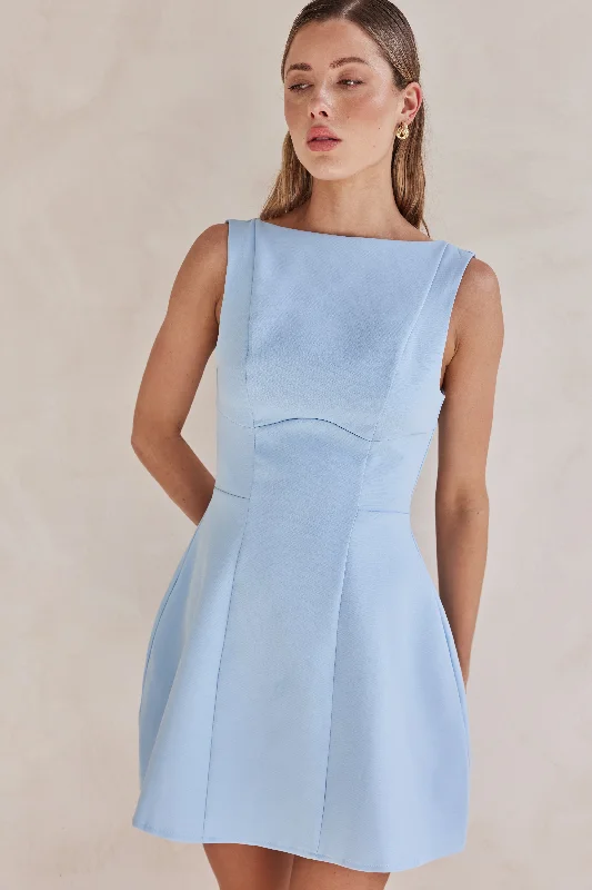 Fashion Essentials Lia Mini Dress (Blue)