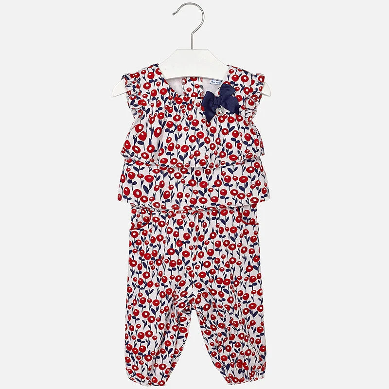 Style Beyond Borders Mayoral Baby Girl's Red Printed Romper