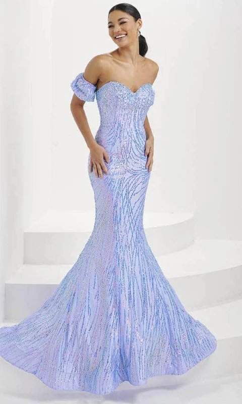 Effortless Chic Apparel Tiffany Designs 16071 - Sweetheart Swirl Beaded Prom Gown