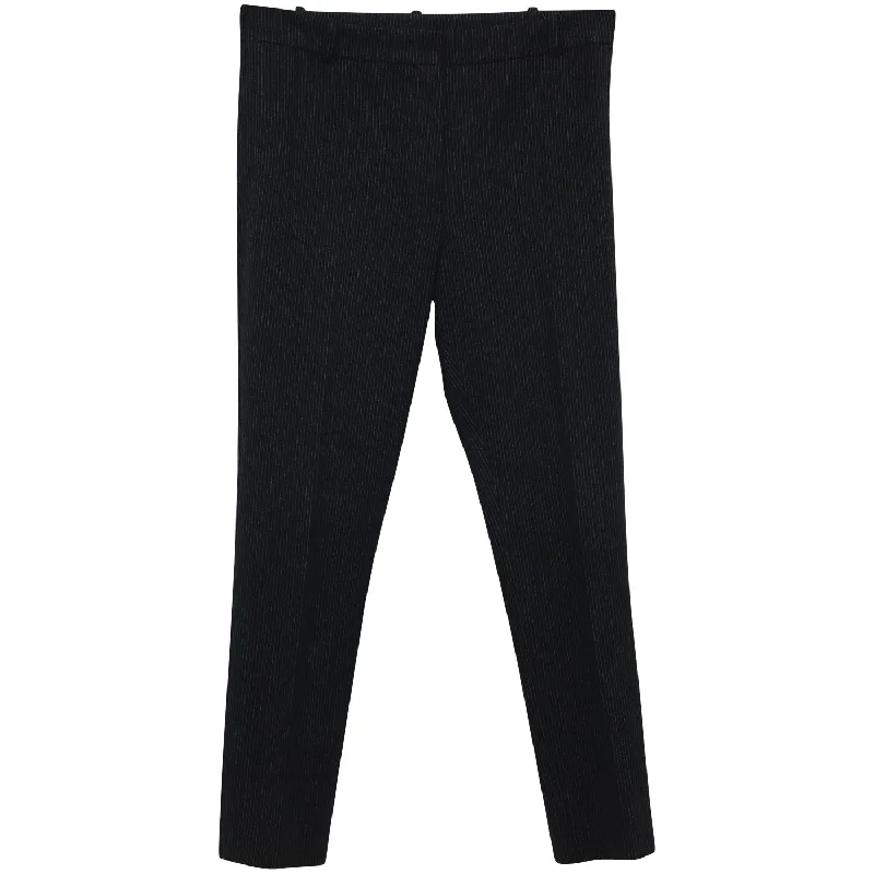 Season Transition Versatile Wear Clearance Joseph Gab Stretch Pinstripe Trousers in Black Viscose