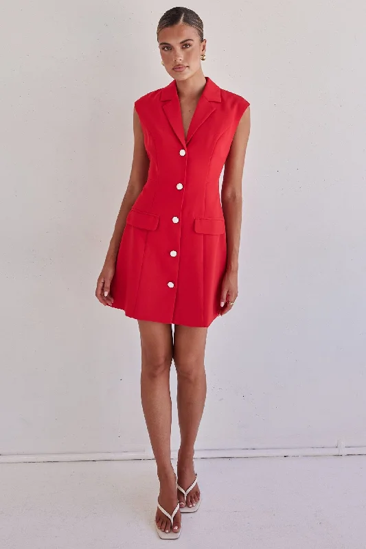 Seasonal Sale Dakoda Mini Dress (Red)