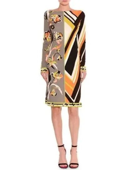 Stay Ahead In Style Retro Abstract Floral Print Dress