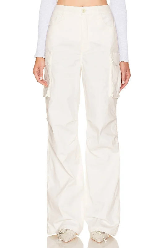 Fashion Sale Baggy Cargo Pant In Cloud White