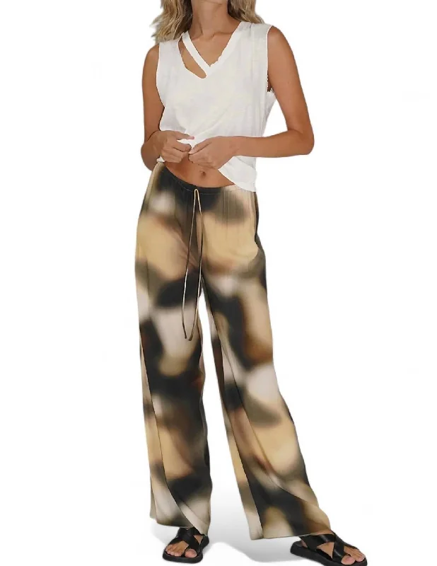 Fashion Frontiers Trento Drawstring Pant In Asteras Print