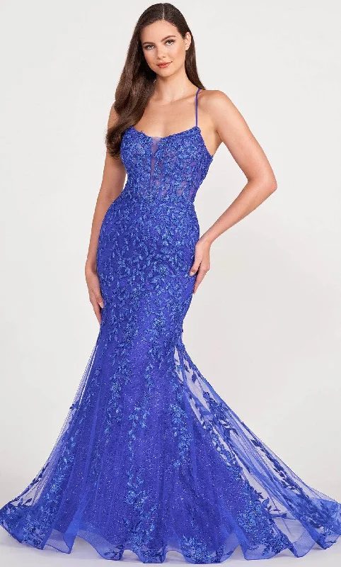 Additional Time-Limited Offers Ellie Wilde EW34090 - Scoop Beaded Lace Prom Gown