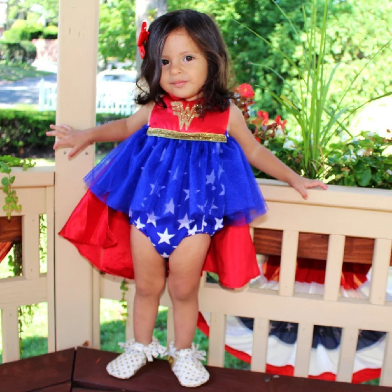 Chic Style, Always In Vogue Super Hero Tutu Sparkle Romper