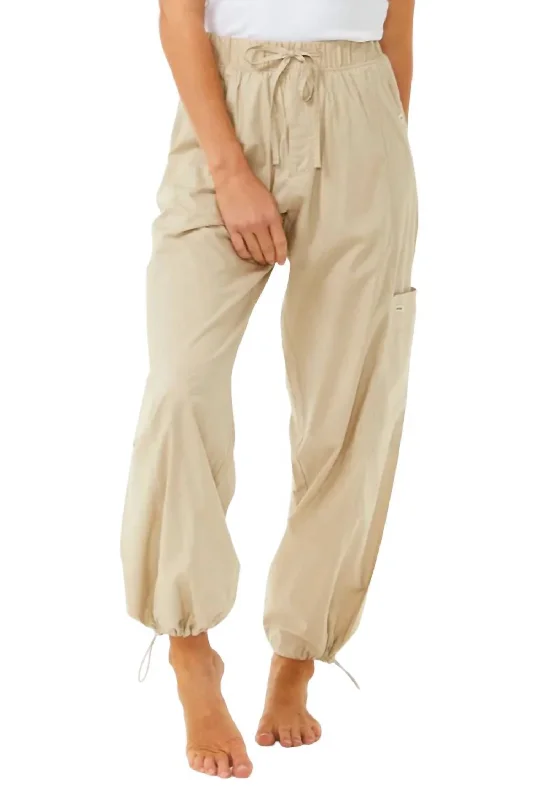 Elegant Attire For The Modern Lady South Bay Cargo Pant In Beige