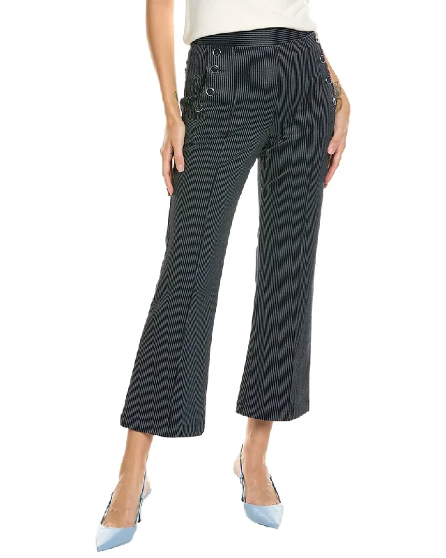 Fashionista Favorites Badgley Mischka Denim Nautical Pant