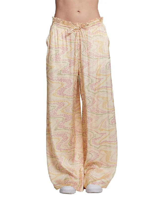 Wardrobe Update Chaser Daisy Wave Print Trouser