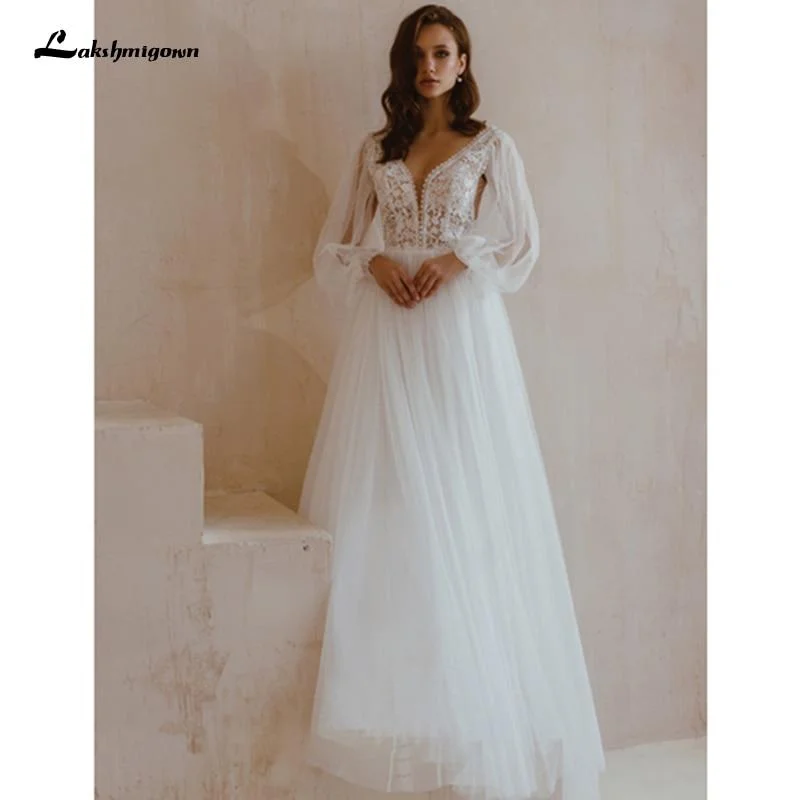 Outfits Ideas Roycebridal Long Sleeve Wedding Dresses A Line Simple Beach Chiffon