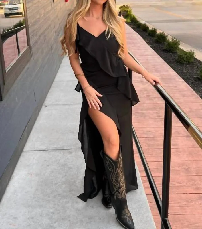 Casual Chic Clothing Eyes On Me Maxi Dress In Black