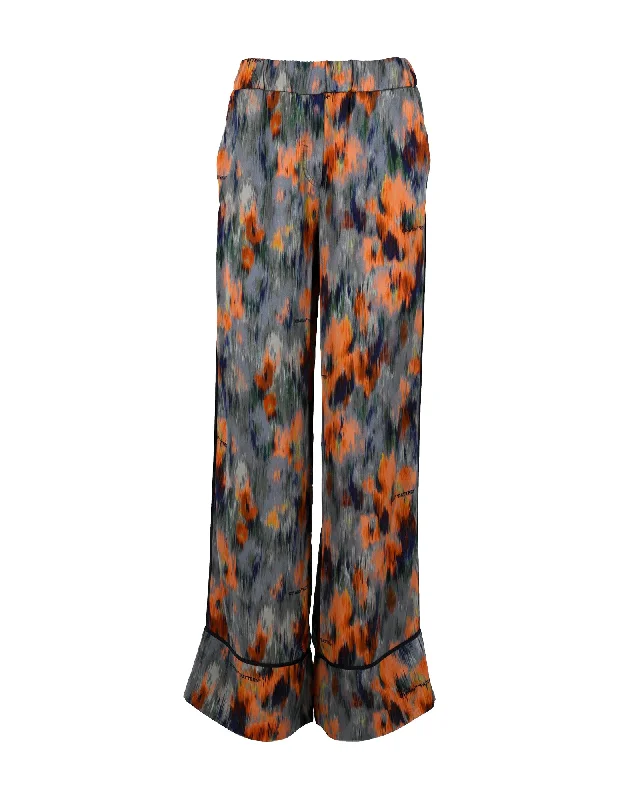 New Arrivals Off-White Chine Pants in Multicolor Viscose