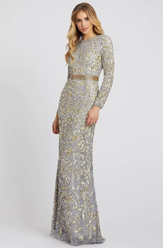 Your Timeless Wardrobe Awaits Mac Duggal - 4316D Sequin Mesh Lace Gown