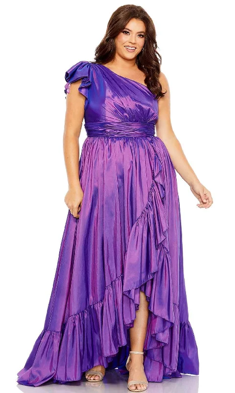 Everyday Wear Mac Duggal 68149 - Drape Ruffle Gown