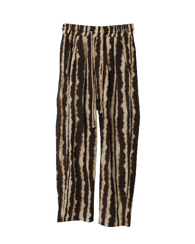 Stay Ahead In Style Nanushka Jiro Printed Pants in Brown Cotton