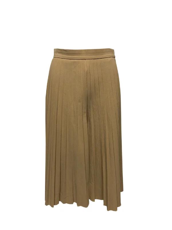 Don't Miss Out Givenchy Pleated Palazzo Pants in Beige Polyester