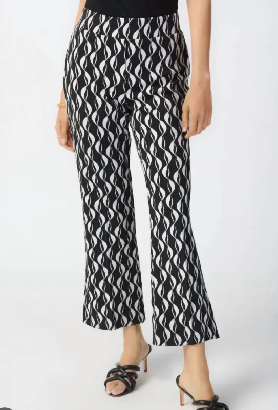 Stylish Savings Geometric Pants In Blackmoonstone