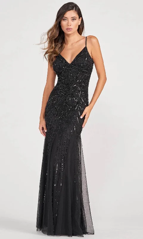 Comfortable Chic Colette for Mon Cheri CL2087 - Bare Back Sequined Evening Gown