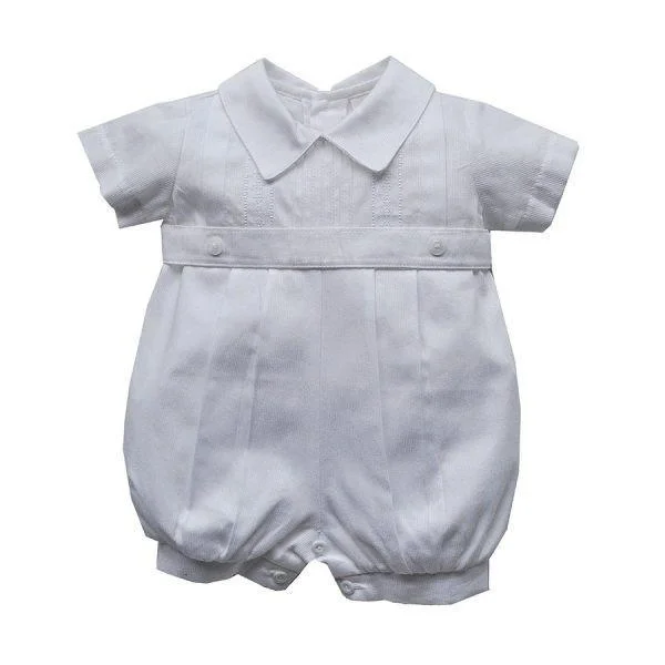 Get The Latest Trends Karela Kids White Pique Bubble Romper