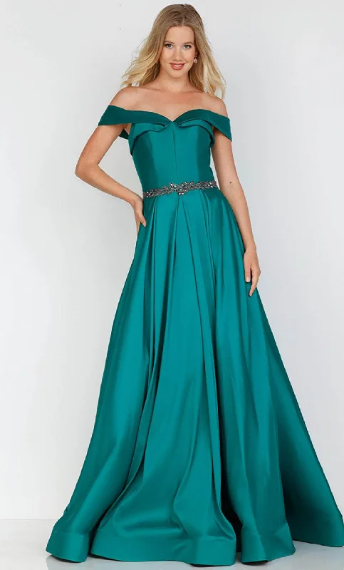 Bid Farewell To The Old Season Terani Couture 231M0347 - Jeweled Waist Evening Gown