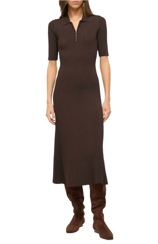 New Arrival Discounts Roland Midi Dress In Earth